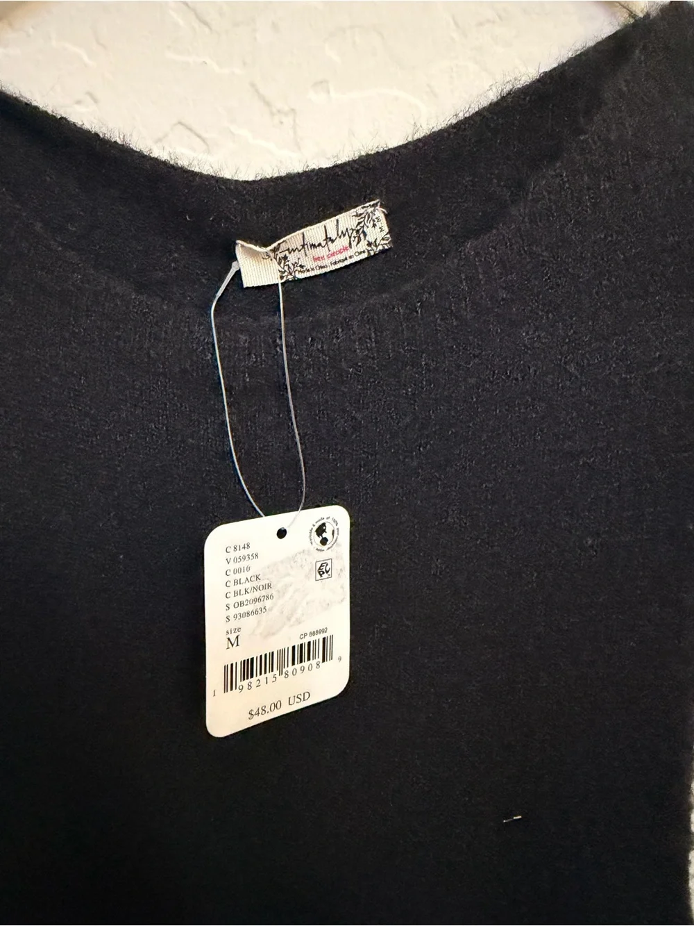 NWT Free People Women's Black Sleeveless Knit Top - Picture 2 of 4